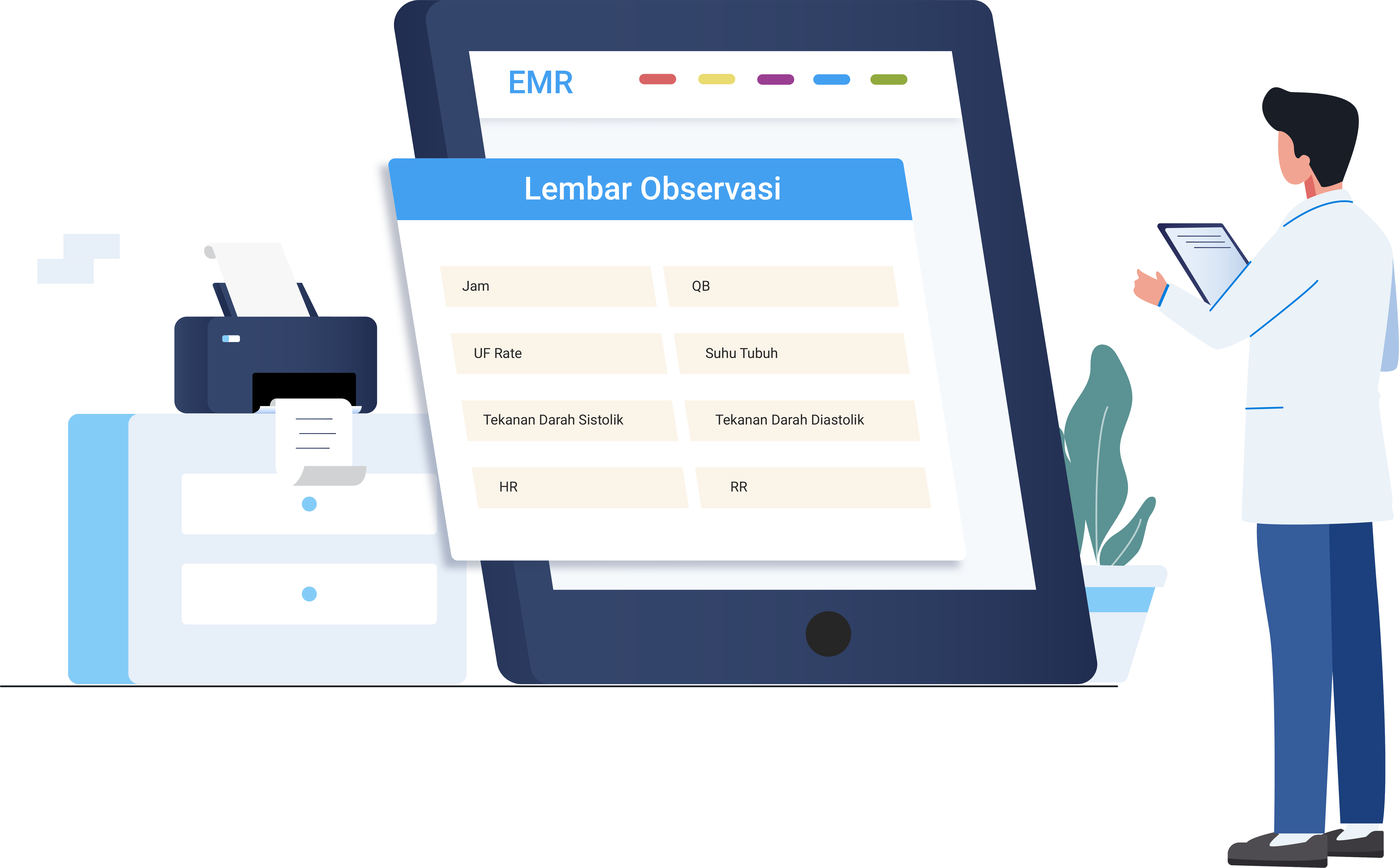 training online on site aplikasi klinik